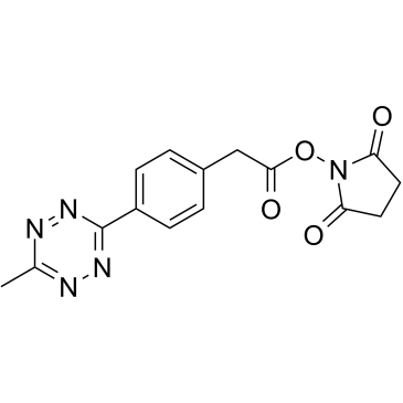 Methyltetrazine-NHS ester structure