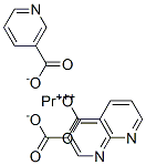 Trinicotinic acid praseodymium(III) salt Structure