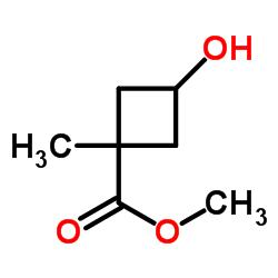 Methyl 3-hydroxy-1-methylcyclobutanecarboxylate structure