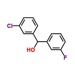 3-CHLORO-3'-FLUOROBENZHYDROL structure