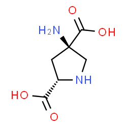 2,4-Pyrrolidinedicarboxylicacid,4-amino-,(2S-trans)-(9CI)结构式