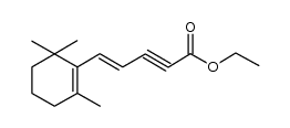 (E)-ethyl 5-(2,6,6-trimethylcyclohex-1-en-1-yl)pent-4-en-2-ynoate结构式
