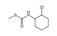 N-[2-Chlor-cyclohexyl]-thiolkohlensaeureamid-S-methylester Structure