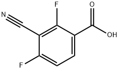 3-cyano-2,4-difluorobenzoic acid结构式