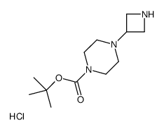 TERT-BUTYL 4-(AZETIDIN-3-YL)PIPERAZINE-1-CARBOXYLATE HYDROCHLORIDE structure