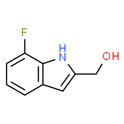 (7-Fluoro-1H-indol-2-yl)methanol结构式