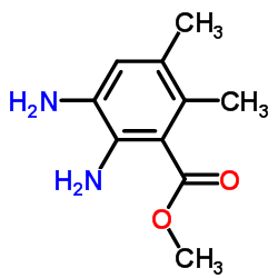 Benzoic acid, 2,3-diamino-5,6-dimethyl-, methyl ester (9CI)结构式