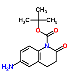 tert-butyl 6-amino-2-oxo-1,2,3,4-tetrahydroquinoline-1-carboxylate Structure