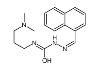 1-[3-(dimethylamino)propyl]-3-[(E)-naphthalen-1-ylmethylideneamino]urea Structure