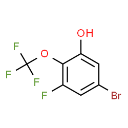 5-Bromo-3-fluoro-2-(trifluoromethoxy)phenol Structure