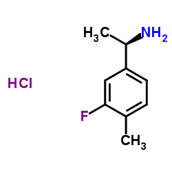 (R)-1-(3-fluoro-4-methylphenyl)ethanamine hydrochloride Structure