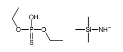 diethoxy-hydroxy-sulfanylidene-λ5-phosphane,trimethylsilylazanide结构式