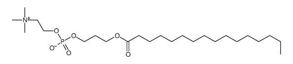 3-hexadecanoyloxypropyl 2-(trimethylazaniumyl)ethyl phosphate结构式