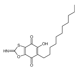 5-hydroxy-2-imino-6-undecyl-1,3-benzoxathiole-4,7-dione结构式