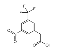 2-[3-nitro-5-(trifluoromethyl)phenyl]acetic acid结构式