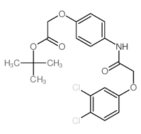 tert-butyl 2-[4-[[2-(3,4-dichlorophenoxy)acetyl]amino]phenoxy]acetate Structure