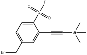 4-(Bromomethyl)-2-((trimethylsilyl)ethynyl)benzenesulfonyl fluoride picture
