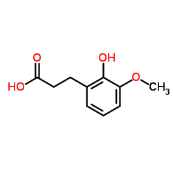 3-(2-Hydroxy-3-methoxyphenyl)propanoic acid结构式