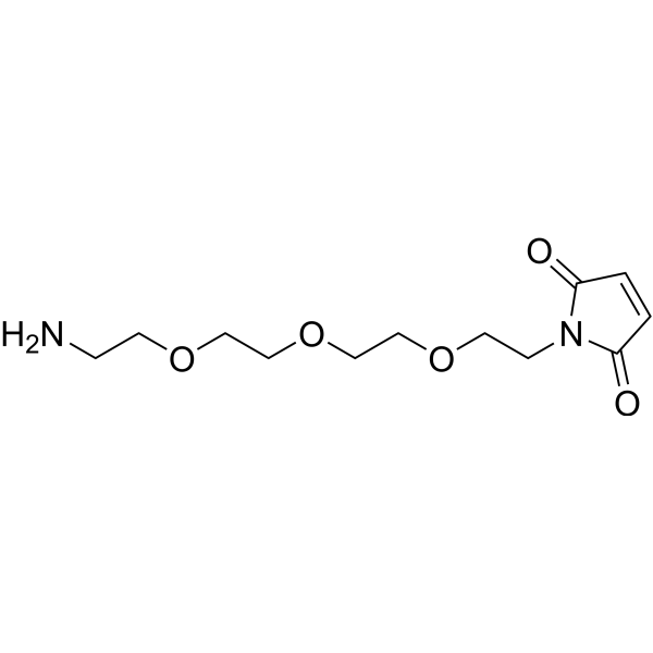 Mal-PEG3-NH2结构式