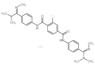 1,4-Benzenedicarboxamide,2-chloro-N1,N4-bis[4-[(dimethylamino)(methylimino)methyl]phenyl]-,hydrochloride (1:2) picture