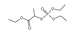 S-[1-(ethoxycarbonyl)ethyl] diethyl phosphorothioate结构式