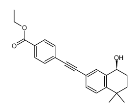 4-((S)-8-Hydroxy-5,5-dimethyl-5,6,7,8-tetrahydro-naphthalen-2-ylethynyl)-benzoic acid ethyl ester Structure