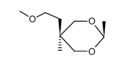 5β-(2-Methoxyethyl)-2β,5α-dimethyl-1,3-dioxane结构式