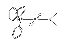 dichloro(triphenylphosphine)(dimethylamine)platinum(II)结构式