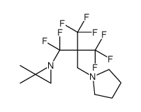 1-[2-[(2,2-dimethylaziridin-1-yl)-difluoro-methyl]-3,3,3-trifluoro-2-( trifluoromethyl)propyl]pyrrolidine Structure