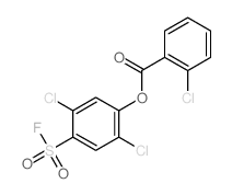 Benzoic acid,2-chloro-, 2,5-dichloro-4-(fluorosulfonyl)phenyl ester picture