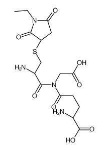 N-ethylsuccinimido-S-glutathione结构式