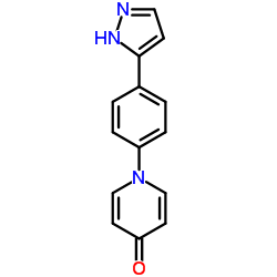 1-[4-(1H-Pyrazol-5-yl)phenyl]-4(1H)-pyridinone Structure