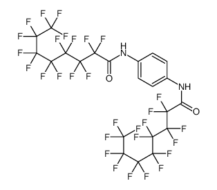 2,2,3,3,4,4,5,5,6,6,7,7,8,8,8-pentadecafluoro-N-[4-(2,2,3,3,4,4,5,5,6,6,7,7,8,8,8-pentadecafluorooctanoylamino)phenyl]octanamide Structure