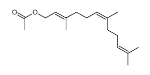 3,7,11-trimethyl-2E,6Z,10-dodecatrienyl ethanoate Structure