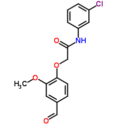 N-(3-Chlorophenyl)-2-(4-formyl-2-methoxyphenoxy)acetamide Structure