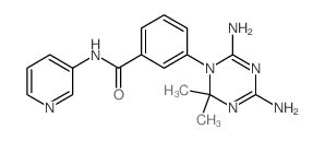 Benzamide,3-(4,6-diamino-2,2-dimethyl-1,3,5-triazin-1(2H)-yl)-N-3-pyridinyl- structure