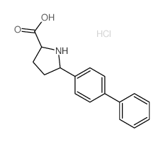 Proline,5-[1,1'-biphenyl]-4-yl-, hydrochloride (9CI) structure