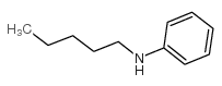 N-戊基苯胺结构式