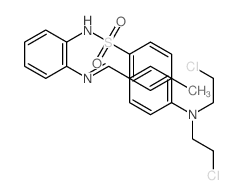 Benzenesulfonamide,N-[2-[[[4-[bis(2-chloroethyl)amino]phenyl]methylene]amino]phenyl]-4-methyl- Structure