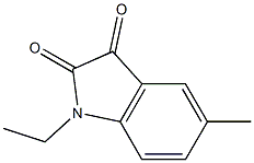 1-乙基-5-甲基-2,3-二氢-1H-吲哚-2,3-二酮结构式