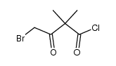 4-bromo-2,2-dimethyl-3-oxobutanoyl chloride结构式