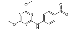 4,6-dimethoxy-N-(4-nitrophenyl)-1,3,5-triazin-2-amine结构式