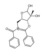 3,5-di-O-benzoyl-2-C-methyl-D-ribofuranose Structure