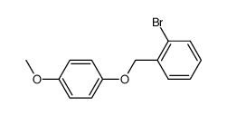 1-bromo-2-{[(4-methoxyphenyl)oxy]methyl}benzene结构式