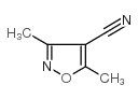 3,5-DIMETHYLISOXAZOLE-4-CARBONITRILE structure