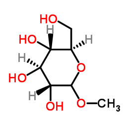 (2R,3S,4S,5R)-2-(HYDROXYMETHYL)-6-METHOXYTETRAHYDRO-2H-PYRAN-3,4,5-TRIOL structure