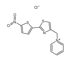 1-[2-(5-nitro-thiophen-2-yl)-thiazol-4-ylmethyl]-pyridinium, chloride Structure