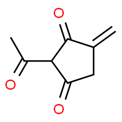 1,3-Cyclopentanedione, 2-acetyl-4-methylene- (9CI) Structure