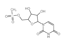 Uracil, 1-b-D-xylofuranosyl-,5'-methanesulfonate (7CI,8CI) Structure
