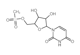 Uracil, 1-b-D-xylofuranosyl-,5'-methanesulfonate (7CI,8CI) structure